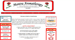 Desktop Screenshot of mantra-aromatherapy.co.uk