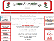 Tablet Screenshot of mantra-aromatherapy.co.uk